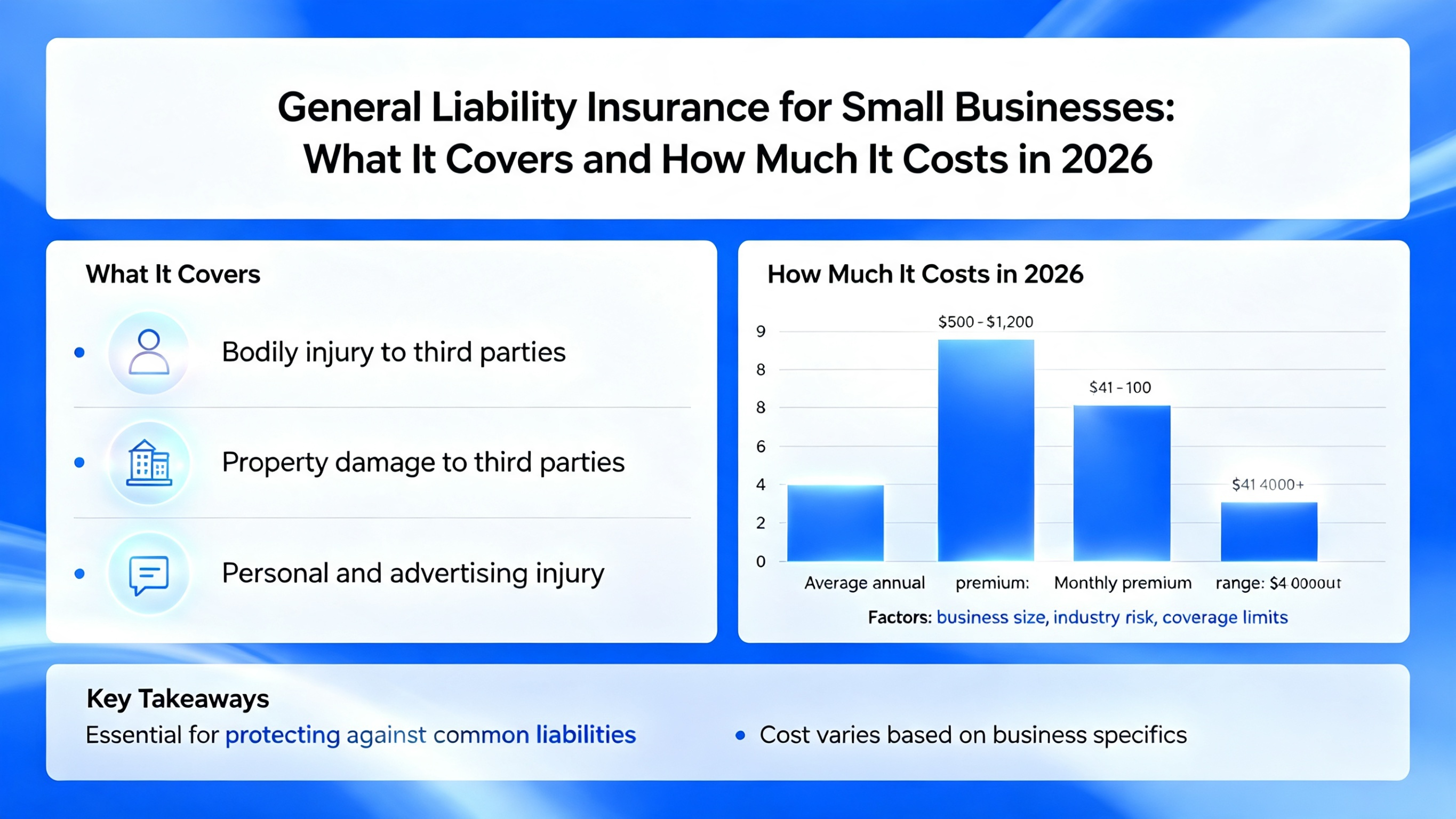 General Liability Insurance for Small Businesses: What It Covers and How Much It Costs in 2026